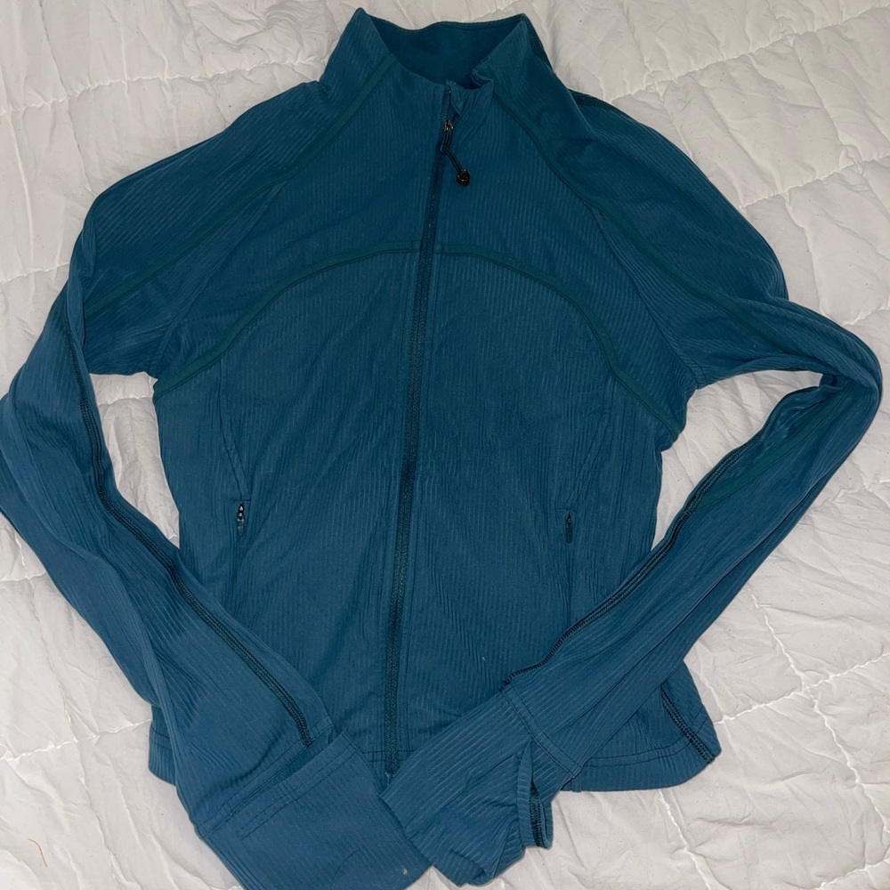 Lulu Lemon Teal Full-Zip Jacket